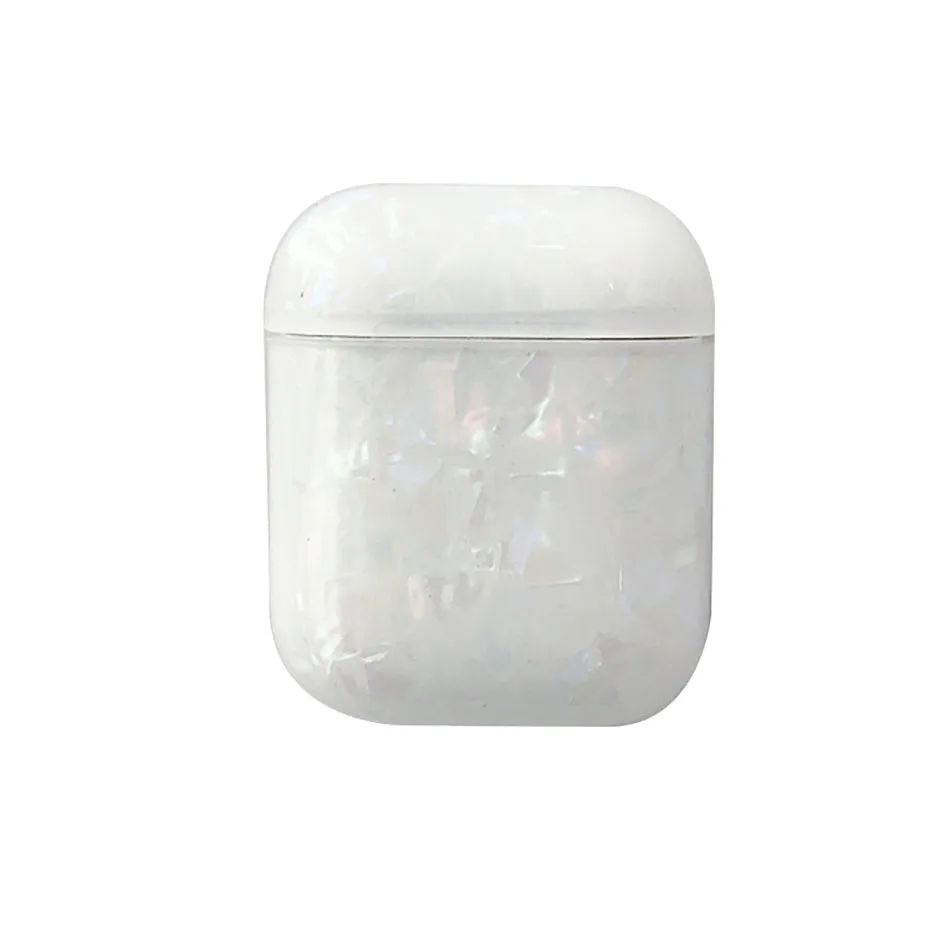 Для AirPods 1 2 чехол Роскошный раковины чехол для наушников для Apple Airpods 2 Чехол мраморный узор мягкий силикон IMD защита Fundas