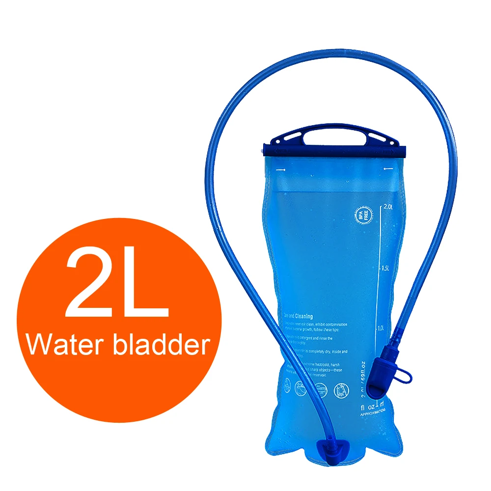 2L water bag Гидратационный рюкзак, сумка для воды на открытом воздухе, 15л, 20л, для женщин и мужчин, для кемпинга, походов, бега, велоспорта, верблюжья сумка, контейнер для воды, 2л, 3л - Цвет: 2L water bag