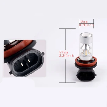

LED Fog Light Car Light Bulbs Driving 12V - 24V 600LM 6000K -6500K 2Pcs