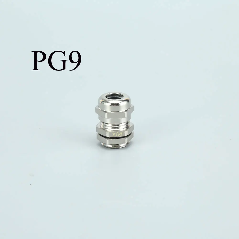 

Brass Cable Gland M16 Thread Waterproof Cable Fixing Head Suitable for 4-8mm PG9 Cable Gland Joint