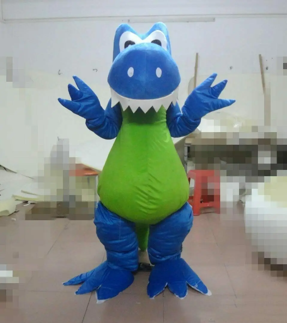 

Blue Dinosaur Mascot Costume Suits Cosplay Party Game Dress Outfits Clothing Advertising Promotion Carnival Halloween Adults
