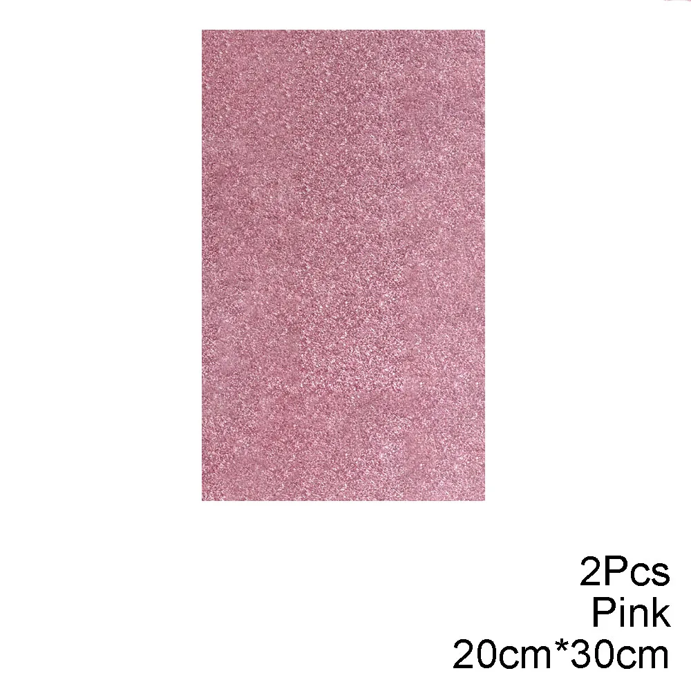 2 шт. блестящие бумажные листы 20 см* 30 см блестящая золотая поролоновая бумага красочная EVA крафт-бумага ручной работы материалы для детей DIY принадлежности - Цвет: Pink