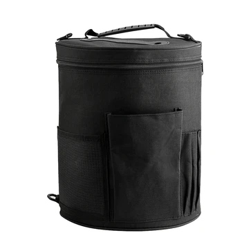 

Wool Storage Cylinder Bag Oxford Cloth Large Capacity with Pocket Sewing Accessories Wool Storage Cylinder Bag