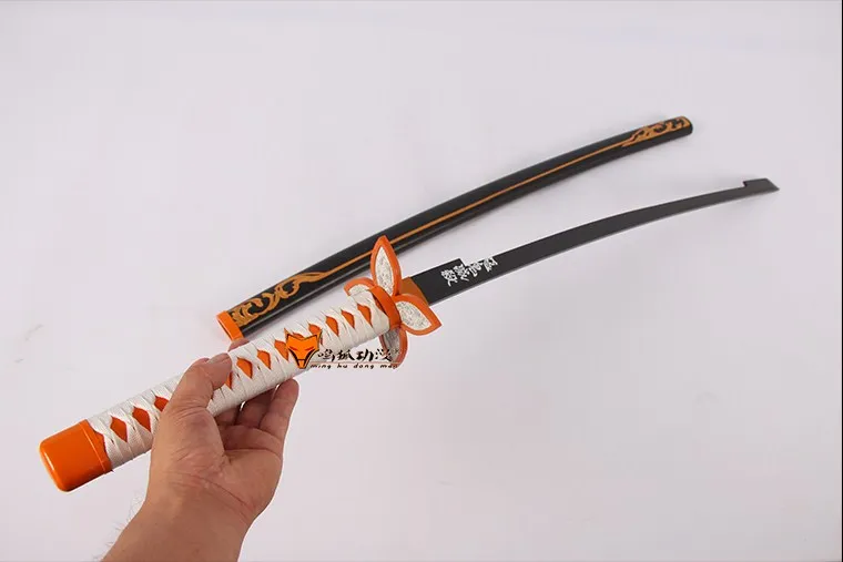 Деревянный меч оружие Demon Slayer Kochou Shinobu Косплей оружие самурая меч реквизит дерево ниндзя катана бабочка игрушки нож для подростков