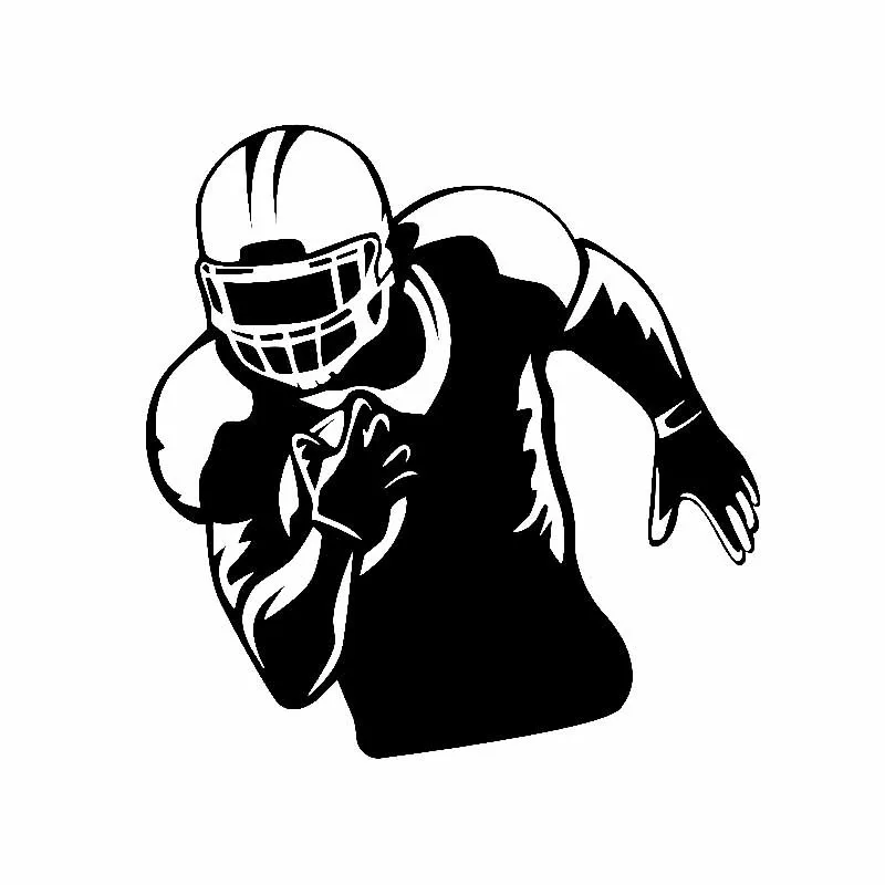 

Car Stickers Decor Motorcycle Decals Cartoon American Football Player Decorative Accessories Creative Waterproof PVC,15cm*15cm