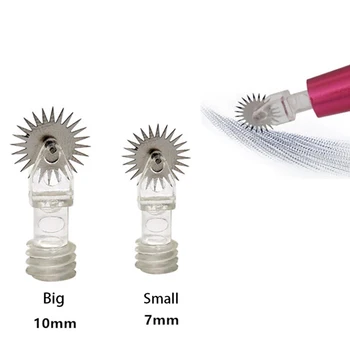

50pcs Newest Disposable Roller Microblading Needles Tattoo Eyebrow Fog Pin for Permanent Makeup 3D Embroidery Tattoo Manual Pen
