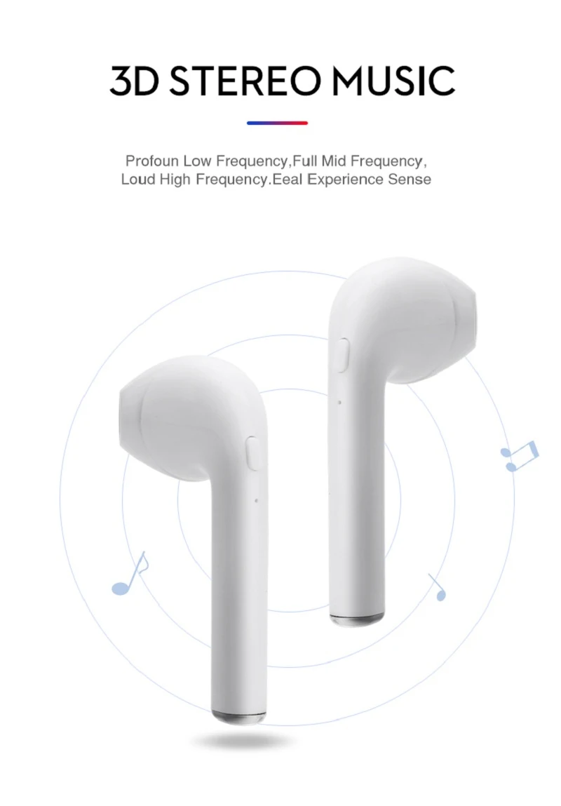 I7s TWS Bluetooth наушники туры Беспроводная гарнитура стерео беспроводные наушники спортивные наушники с микрофоном для телефонов Xiaomi