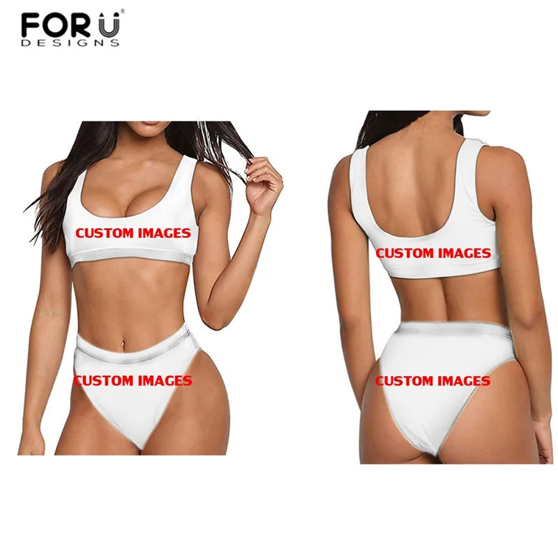 Fashion Customized Images/Logo/Name Summer Sexy Separate Women's Swimsuit Bikini Set Bathing Suit maillot de bain | Женская одежда