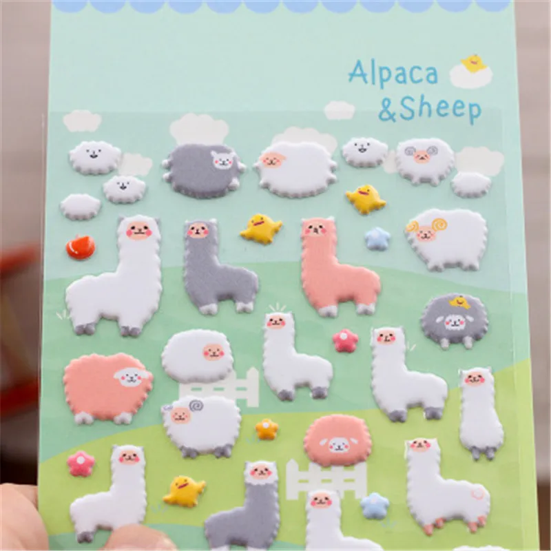 Мультфильм Alpacas телефон стикер s животное милый мобильный телефон украшение стикер телефон Аксессуары для чашки альбом дневник холодильник