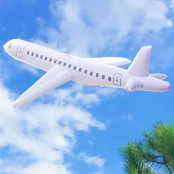 

1m Inflatable Airplane Toy with Pump Cartoon Inflatable Plane Model Display Toy PVC Inflatable Airplane Model Party Decoration