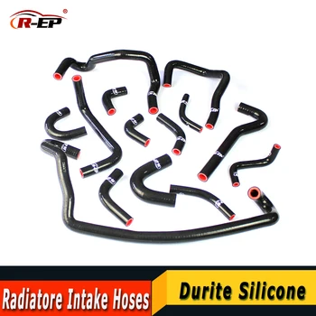 

R-EP Durite Silicone Intake Radiatore Hoses Turbo Fits for Nissan Skyline R33 R34 Rb26dett RB26 13PCS Turbine Induction Black
