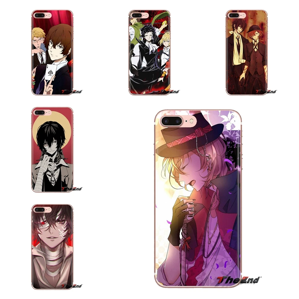 For iPod Touch Apple iPhone 4 4S 5 5S SE 5C 6 6S 7 8 X XR XS Plus MAX Bungo Stray Dogs Soft Transparent Cases Covers |
