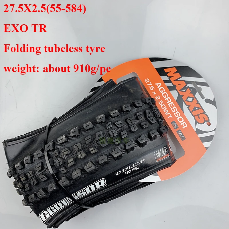MAXXIS AGGRESSOR велосипедные шины 27,5*2,5 29*2,3 29*2,5 EXO TR складные бескамерные анти прокол 27,5 er 29er MTB горный велосипед шины - Цвет: 27.5x2.5