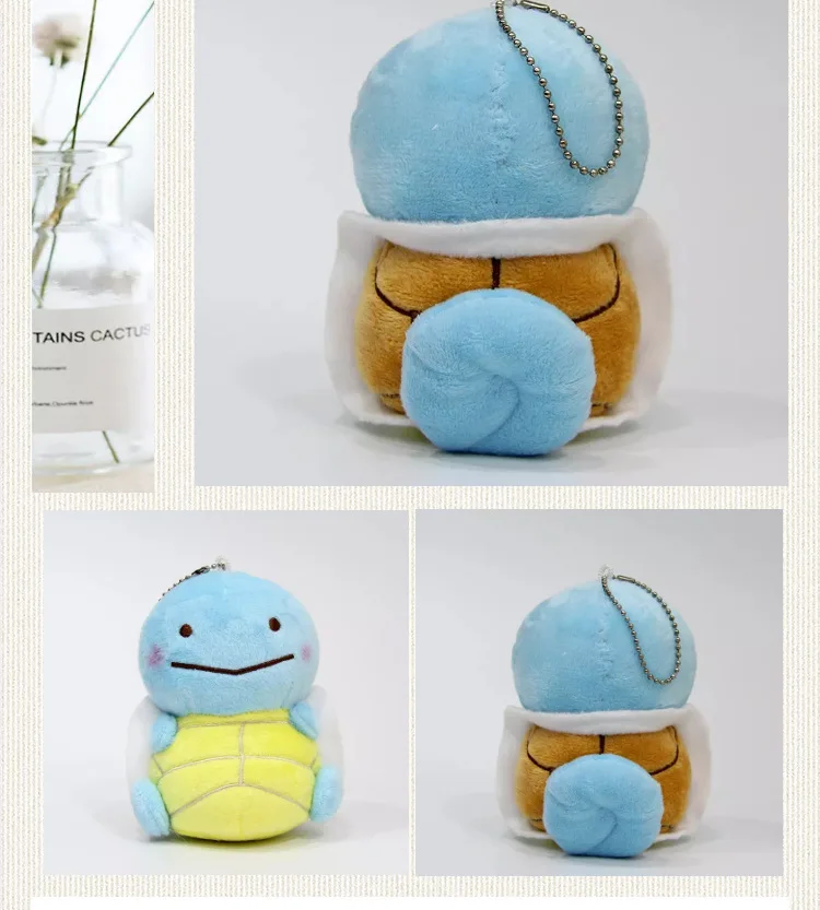 12 см Плюшевые сидящие Bulbasaur Squirtle Charmander Eveen милый горячий положительный энергетический Рождественский подарок малыш аниме мультфильм мягкие игрушки