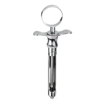 

Teeth Care Stainless Steel 1.8ML Dental Aspirating Syringe Dentistry Surgical Instrument with Head Dental Tool