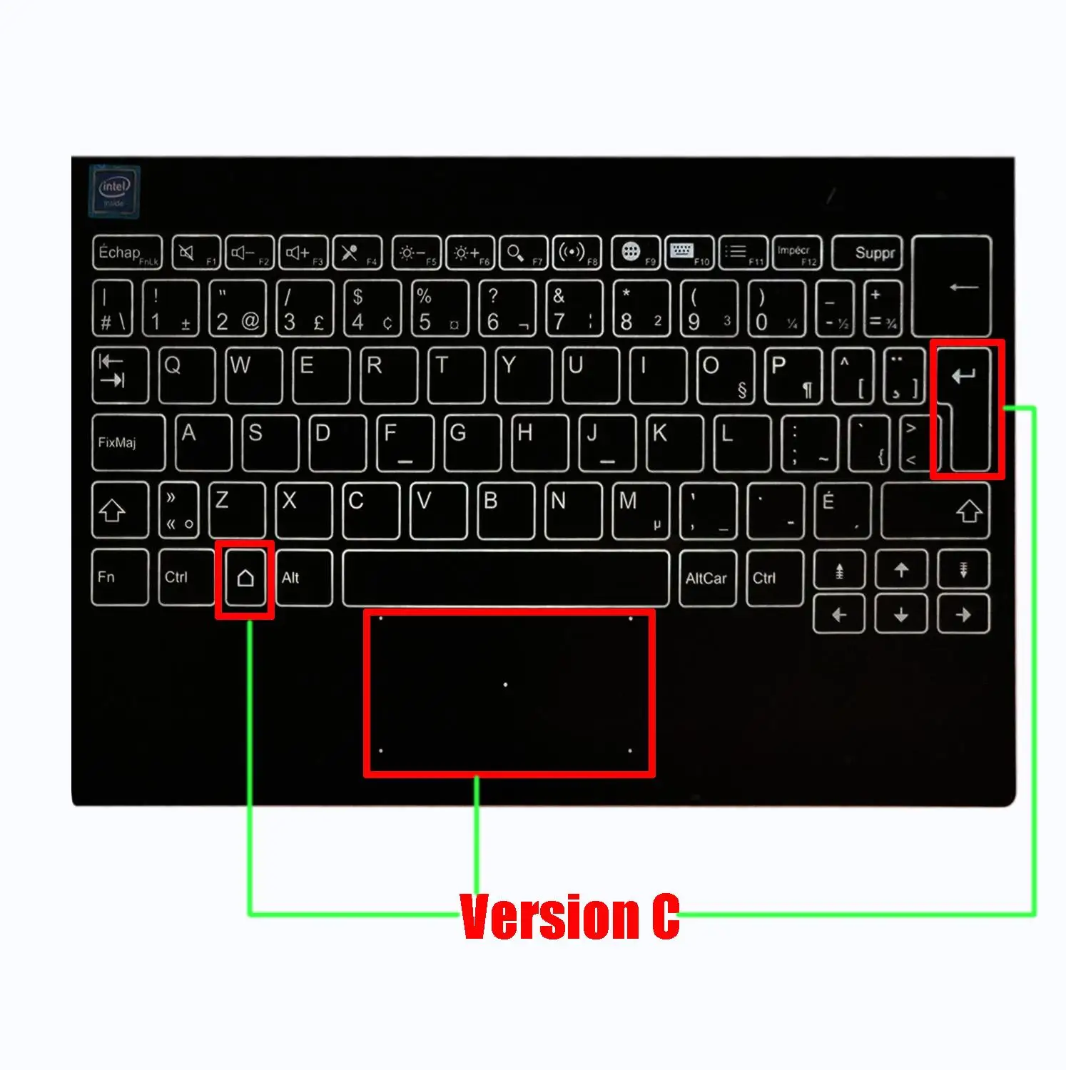 100% новая Оригинальная английская клавиатура для 10 1 &quotLenovo Yoga Book в сборе