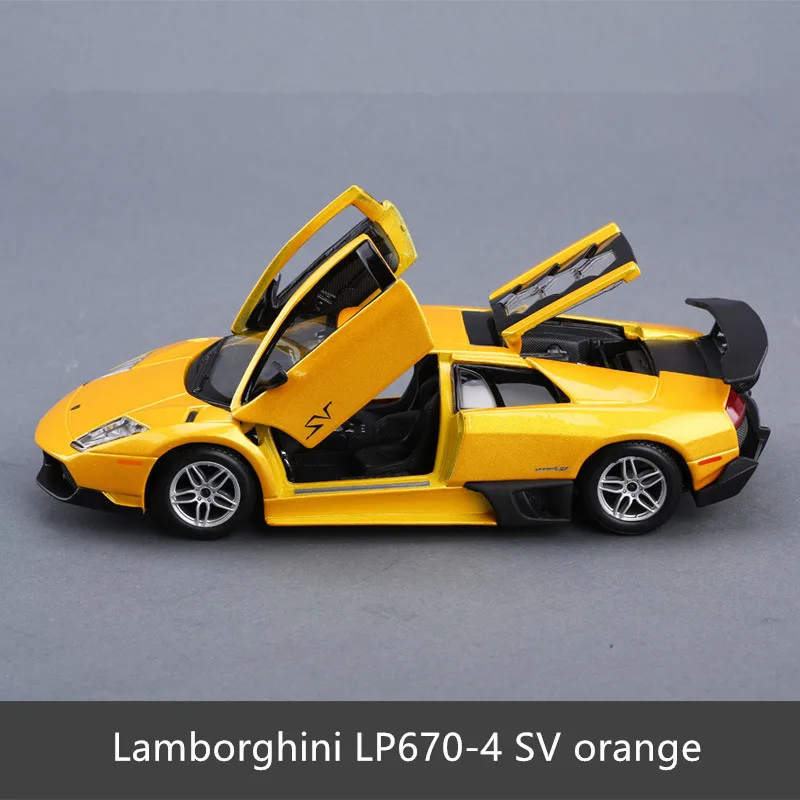 LP670-4 Bburago 1:24 Lamborghini Ravenden FIAGT сплав гоночный автомобиль-трансформер модель автомобиля Моделирование Украшение автомобиля коллекция Подарочная игрушка - Цвет: LP670-4