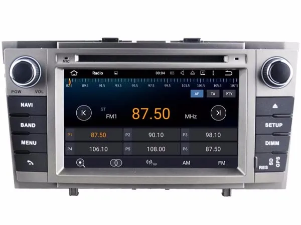 Восьмиядерный ips экран Android 9,0 автомобильный DVD gps радио навигация для Toyota Avensis 2009- с 4G/Wifi DVR OBD зеркальное соединение