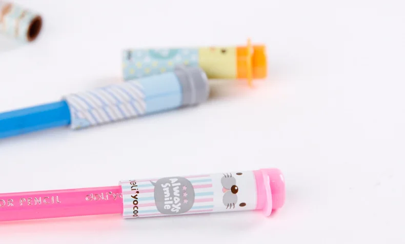 Pencil Cap Cute Pencil Cap Pencil Extender Deli 0491 Students Cute Pet Family