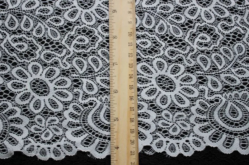 Elegant Lace Trim Black and White 4