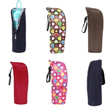 Детские подогреватели для молока бутылки держатель сумки портативный бутылочка для кормления ребенка изоляционный коврик для коляски бутылка висячая сумка аксессуары 350ml