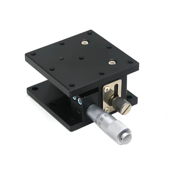 

Manual Displacement Platform Z Axis Trimming Platform 40x40mm Linear Stage Table Parallelism Precision 0.02mm Sliding Table