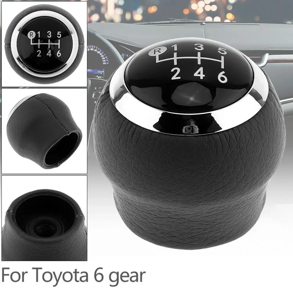 Manual Transmission 6 Speed Car Gear Shift Shifter Knob Gearshift