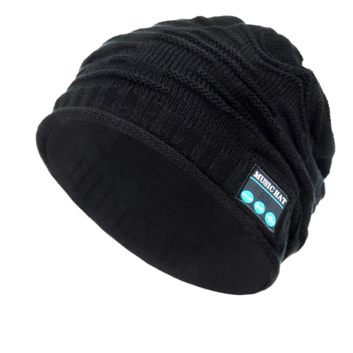 Bluetooth Music Knit Beanie Hat Running Caps Unisex Wireless Smart Warm Cap Headset Speaker with Mic