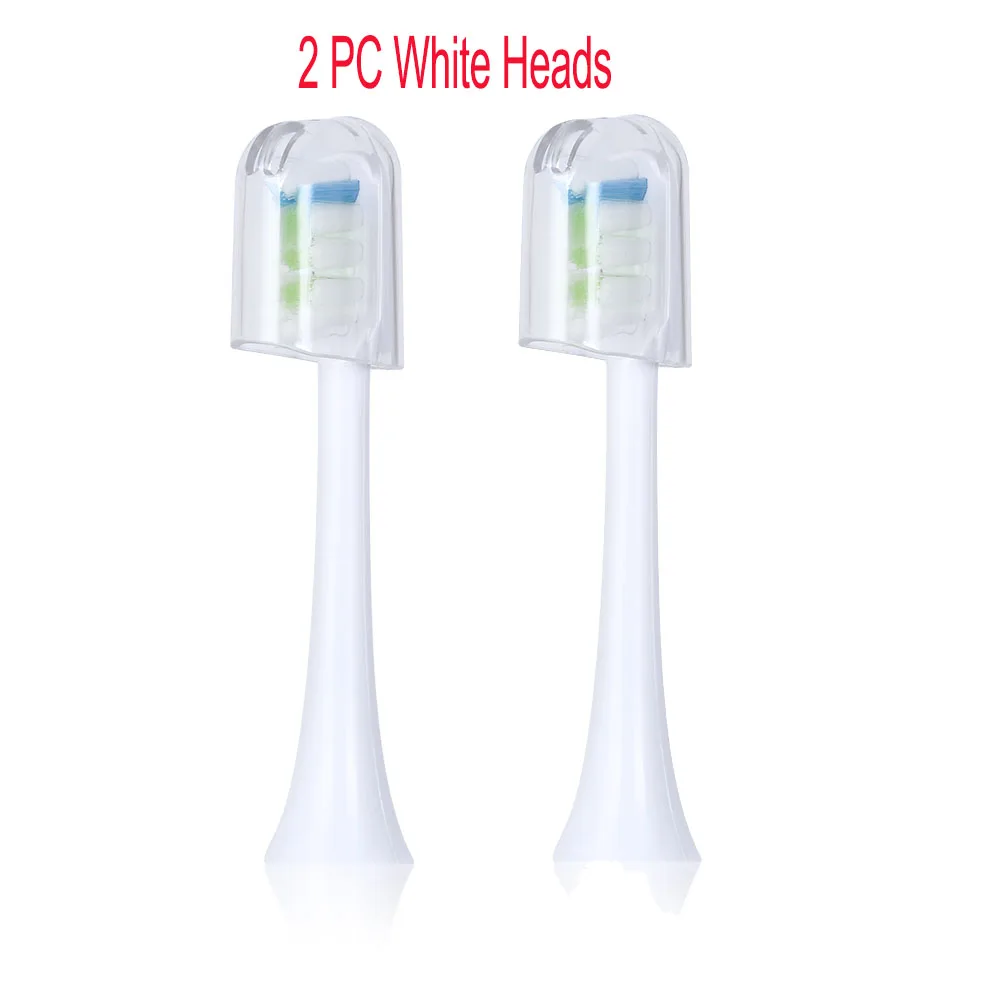 2 pc White Звуковая Сменная головка электрической зубной щетки головки независимая гигиеника с щеткой крышка головки для SOOCAS X3 SOOCARE электрическая зубная щетка - Цвет: 2 pc White