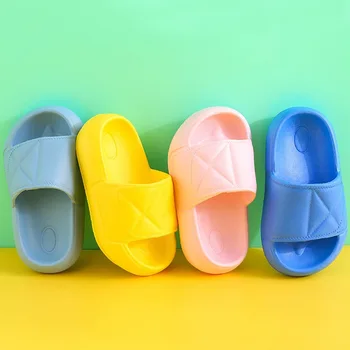 

Kids Slippers for Boy Girl Candy Color Shoes 2020 Summer Toddler Cute Animal Kids Indoor Baby Slippers PVC Cartoon Kids Slippers