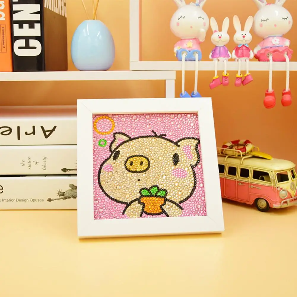 Дети Diy 5d алмазная живопись 12 зодиака мультфильм Алмазная мозаика мозаичный декор, набор шаблон вышивки крестом 6X6 дюймов