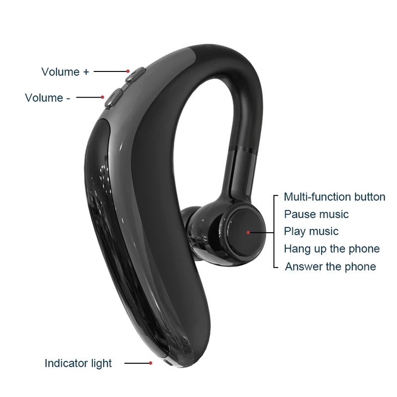 Bluetooth наушники 5,0 wless наушники Bluetooth наушники Hands Free в ухо наушники гарнитура с микрофоном для мобильного телефона