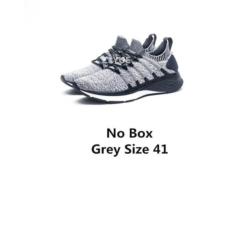 Gray Without Box 41 Оригинальные кроссовки Mijia 3 Mi Mijia Shoes3 для мужчин, спортивная обувь для бега, композитная подошва, искусственная кожа, устойчивая поддержка, толстая стелька-губка - Цвет: Gray Without Box 41