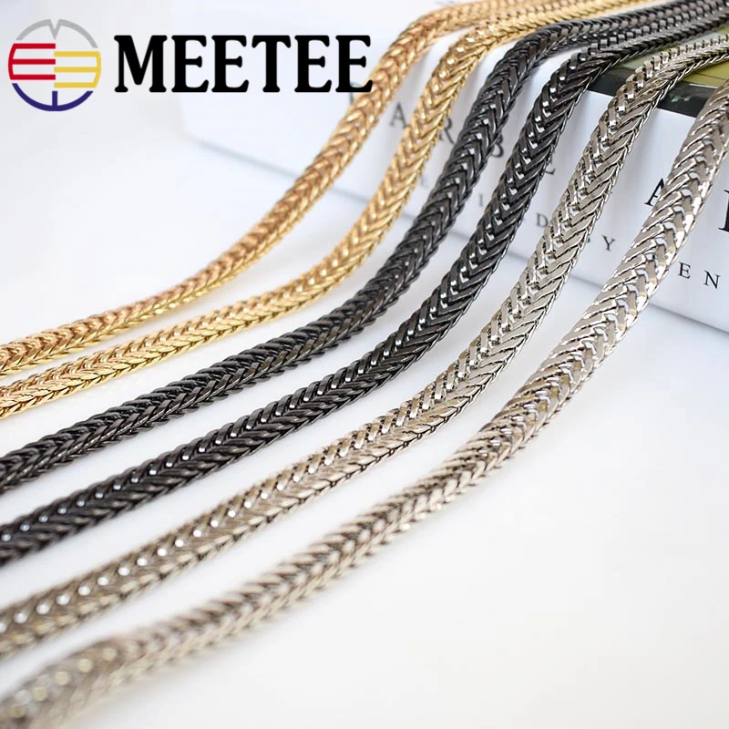 Металлические сумки Meetee 100 120 см 0 6 наплечная цепь не съемный металлический ремень