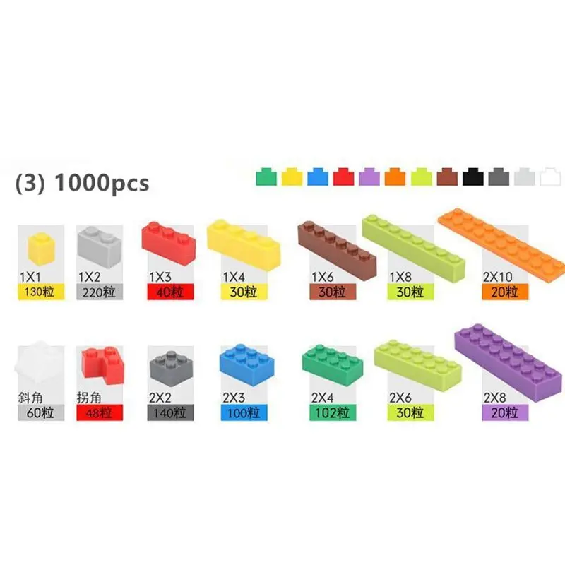 1000 штук строительные блоки классические кирпичи оптом наборы друзей WW2 военные
