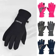 Bodun открытый сенсорный экран полный палец ветрозащитные Нескользящие теплые перчатки мужские и женские лыжные снегоходы езда перчатки W