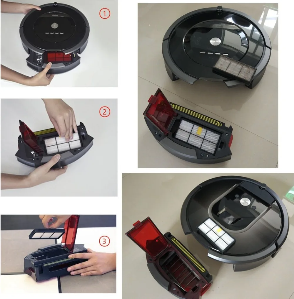 Набор сменных кистей HEPA для iRobot Roomba 980 набор аксессуаров пылесоса 990 900 896 886 870 865 866
