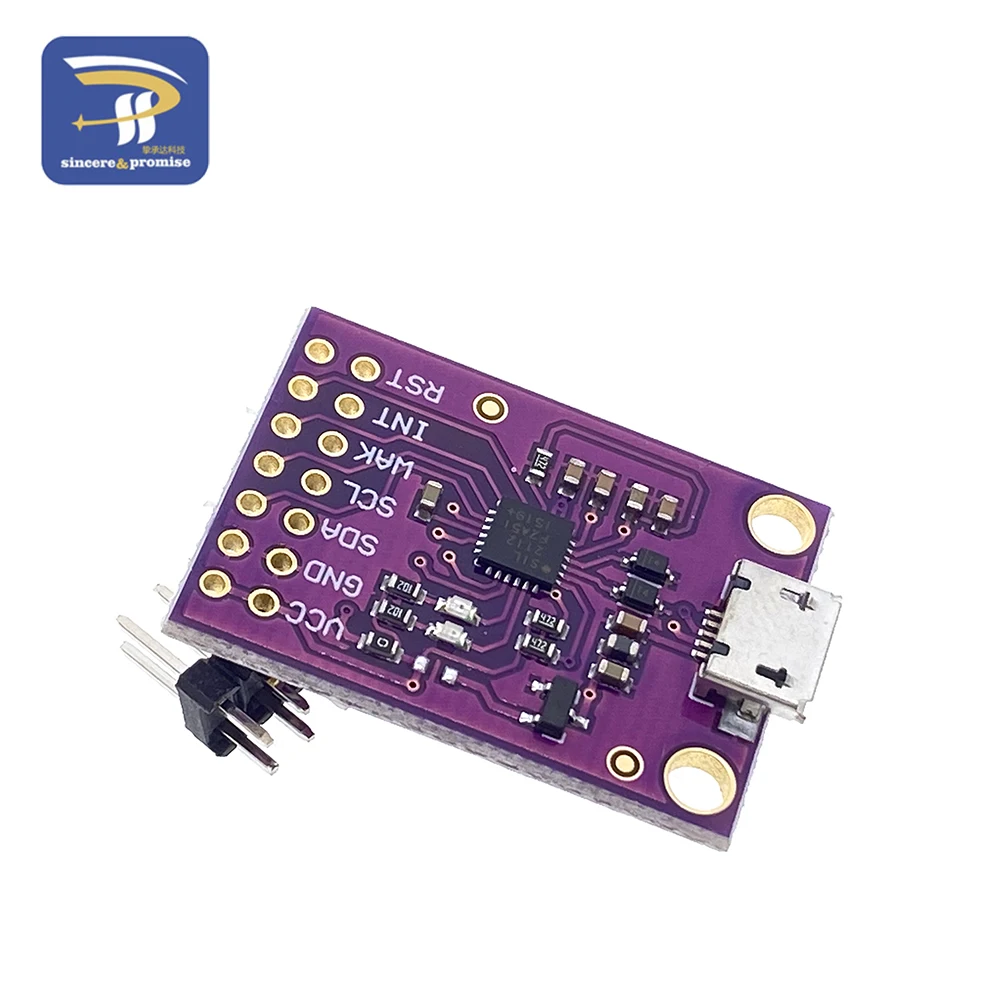 CP2112 плата отладки USB для SMBus I2C Модуль связи 2 0 MicroUSB 2112 оценочный комплект CCS811