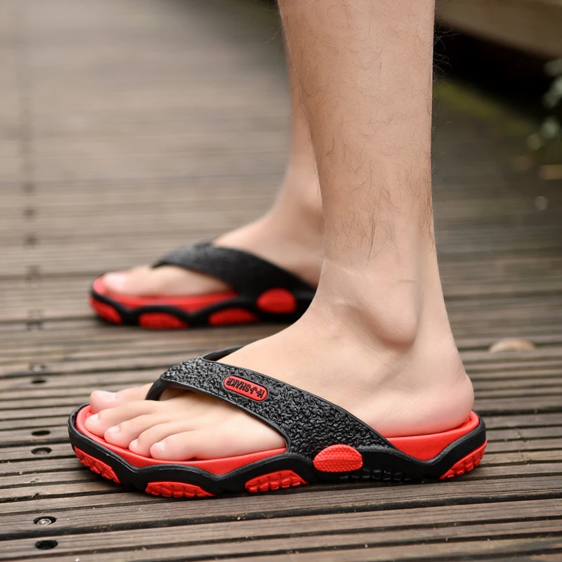 Высококачественная Мужская обувь, мужские шлепанцы размера плюс 39-45, модные летние мужские вьетнамки, уличная Мягкая Повседневная обувь для мужчин