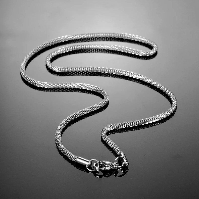 FUNIQUE модное Золотистое Ожерелье из нержавеющей стали Женская и мужская цепочка в