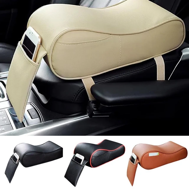 Universal Auto Memory Schaum Armlehne Kissen Center Console Armlehne Kissen  Mit Handy Halter Lagerung Tasche Armlehne Box Matte Pad - AliExpress