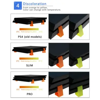 

4pcs/set For PS4 Slim Pro Host Horizontal Version Bracket Game Machine Cooling Base Flat Bracket carbon fiber