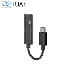 SHANLING UA1 высокого разрешения ES9218P USB ЦАП AMP Кабель-адаптер PCM 32/384 DSD256 для TYPE-C Android оконные рамы SHANLING UA1 высокого разрешения ES9218P USB ЦАП AMP Кабель-адаптер PCM 32/384 DSD256 для TYPE-C Android оконные рамы