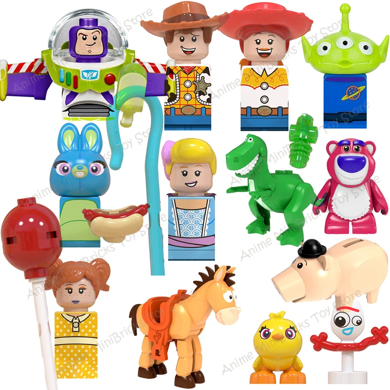 Disney История игрушек Вуди Базз Стич булидинг блочные кирпичи мини-фигурки героев