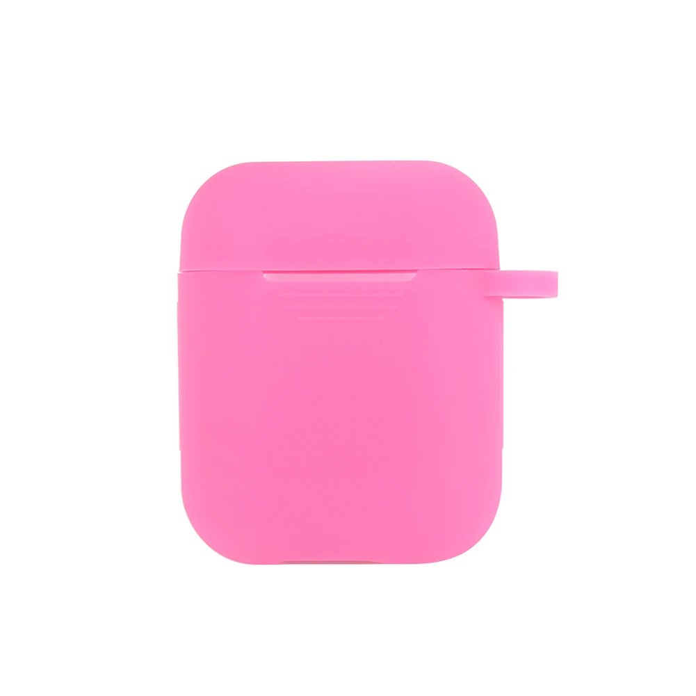 Rose red Чехол для наушников для Apple AirPods, чехол, настоящие беспроводные Bluetooth наушники для Air Pods, защитный чехол, аксессуары для AirPod - Цвет: Rose red