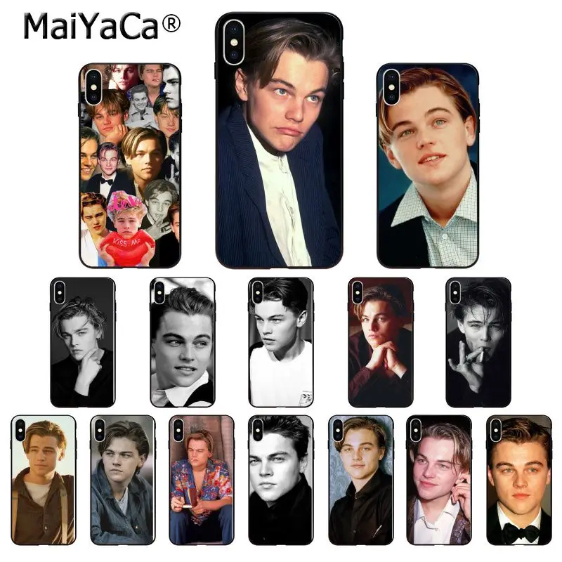 

MaiYaCa leonardo dicaprio young Customer High Quality Phone Case for iPhone 5 5Sx 6 7 7plus 8 8Plus X XS MAX XR