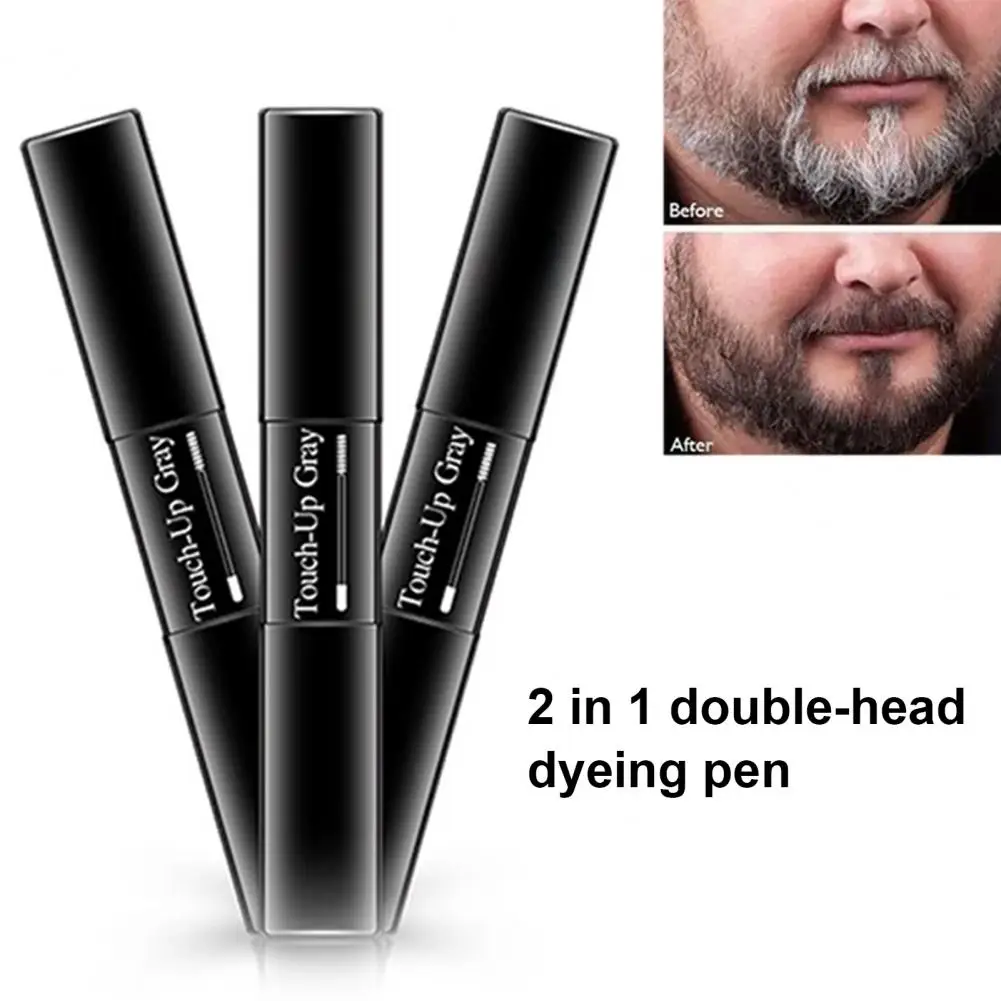 7ml Hair Dye Stick Easily Coloring Instant Effect Double-End DIY Hair Color Longwear Black Brown Dye Pen for Beauty hair dye stick