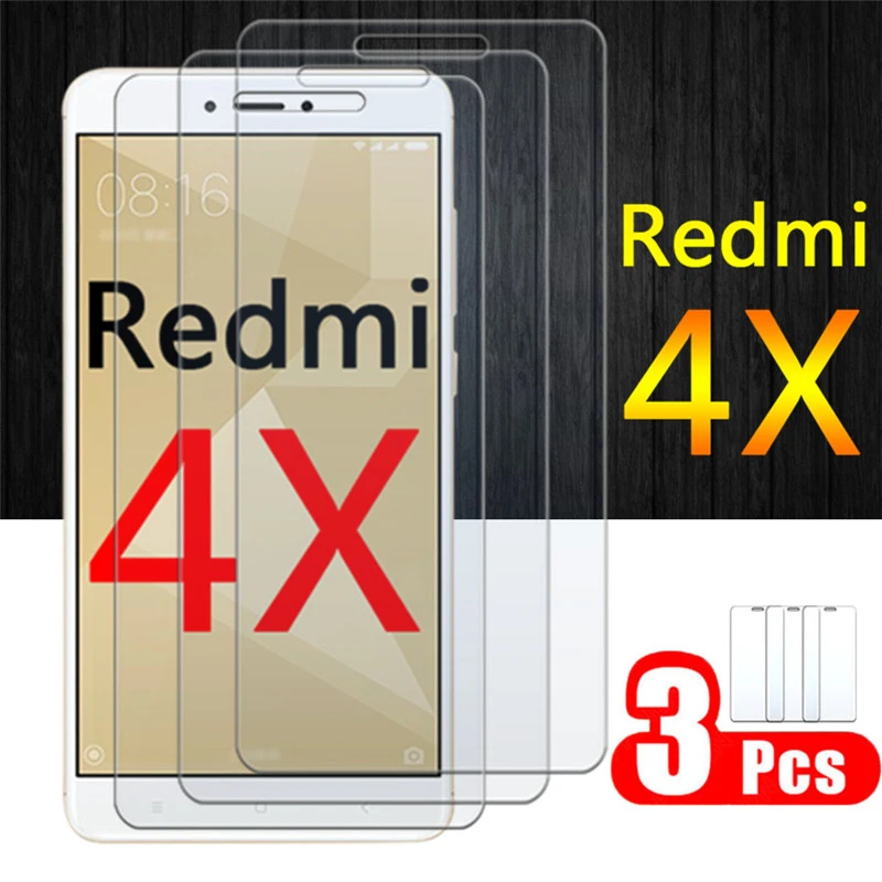 phone tempered glass Redmi 4x Screen Protector For Xiaomi readmi 4 x Tempered Glass Xiaomei x4 redmi4x xiaomi4x Protective Film HD glas 1-3 pcs sheet phone glass protector