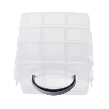 

Clear Craft Beads Jewelry Storage Organizer Home Sewing Thread Tool Box
