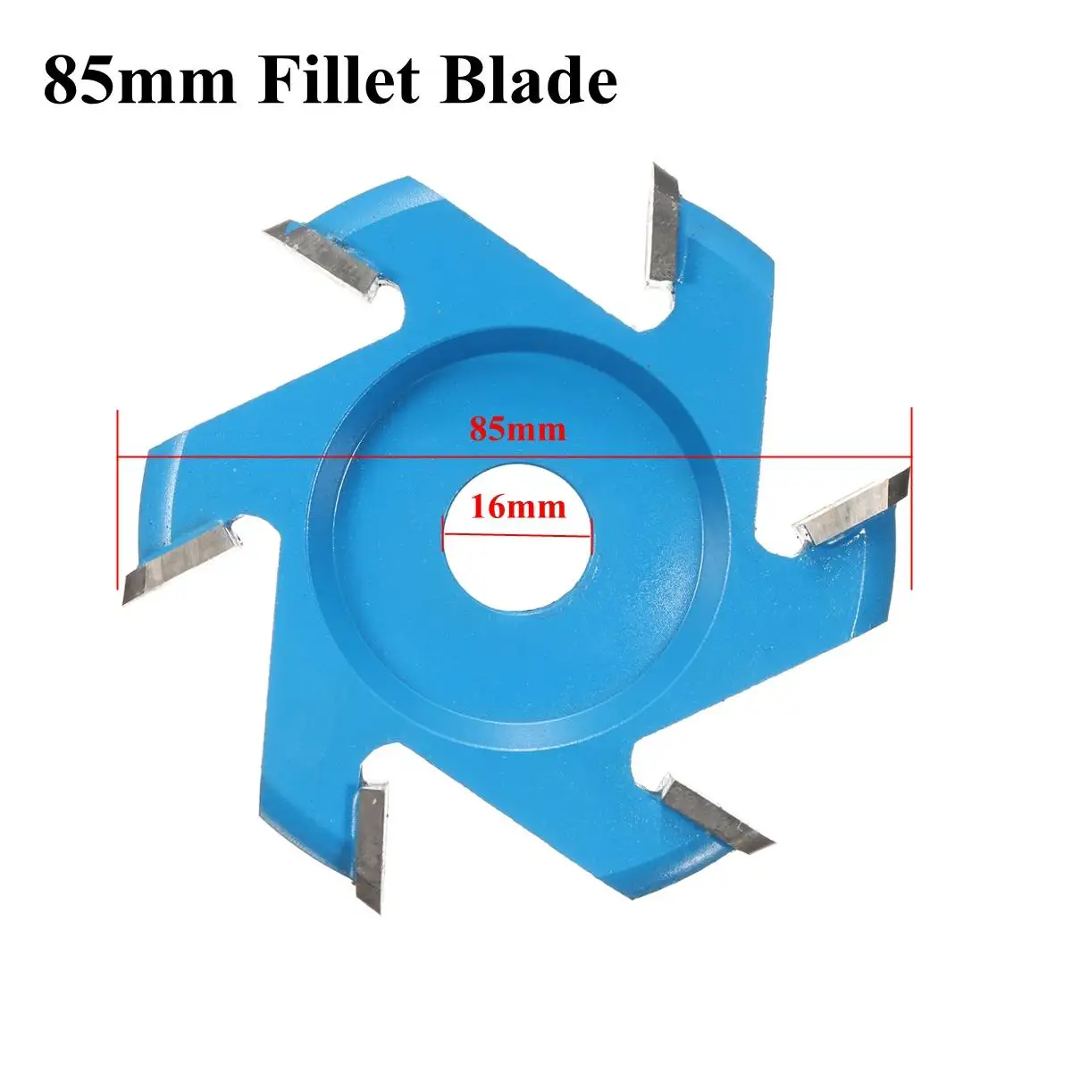 75-100mm Hexagonal Blade Woodworking 16mm Aperture Angle Grinder Wood Carving Disc - Цвет: Fillet 85mm